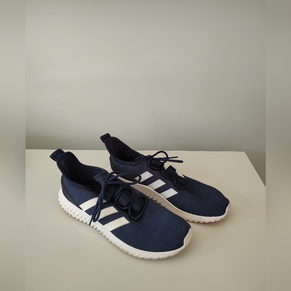 MEN'S ADIDAS KAPTIR RUNNING SHOES Navy Blue And White Size 12